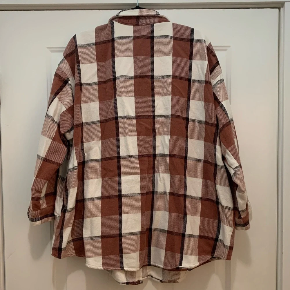 Maurices Cotton Plaid Shacket - Picture 3 of 8